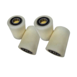 PT-LOW51 Load Rollers White Nylon Ø50mm x 70mm x 17mm Core - 4 Pack