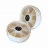 PT Steer Wheel White Nylon Ø200mm x 50mm x 20mm Bore (Pack of 2)
