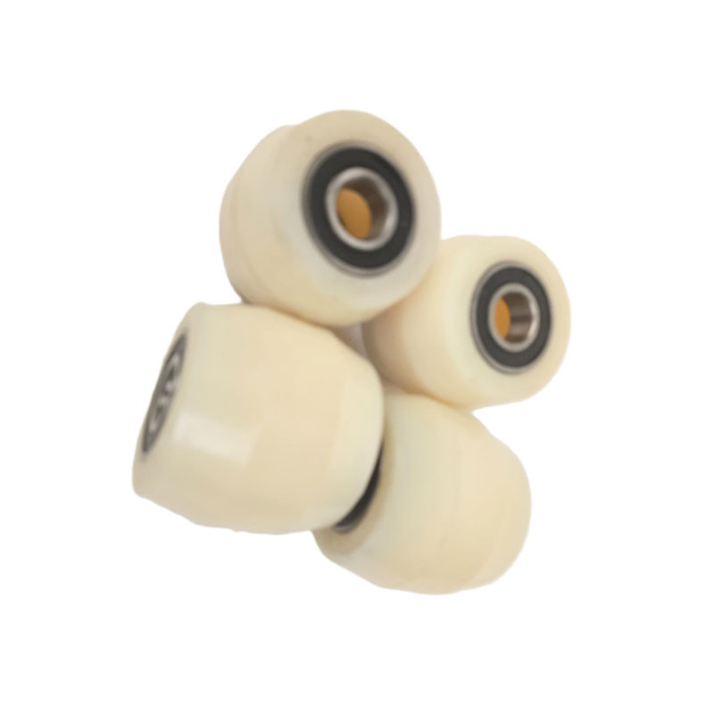 PT Load Rollers Barrel Shaped White Nylon Ø80mm x 70mm x 20mm Bore - 4 Pack